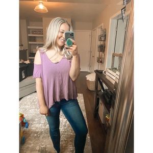 Free people cold shoulder top